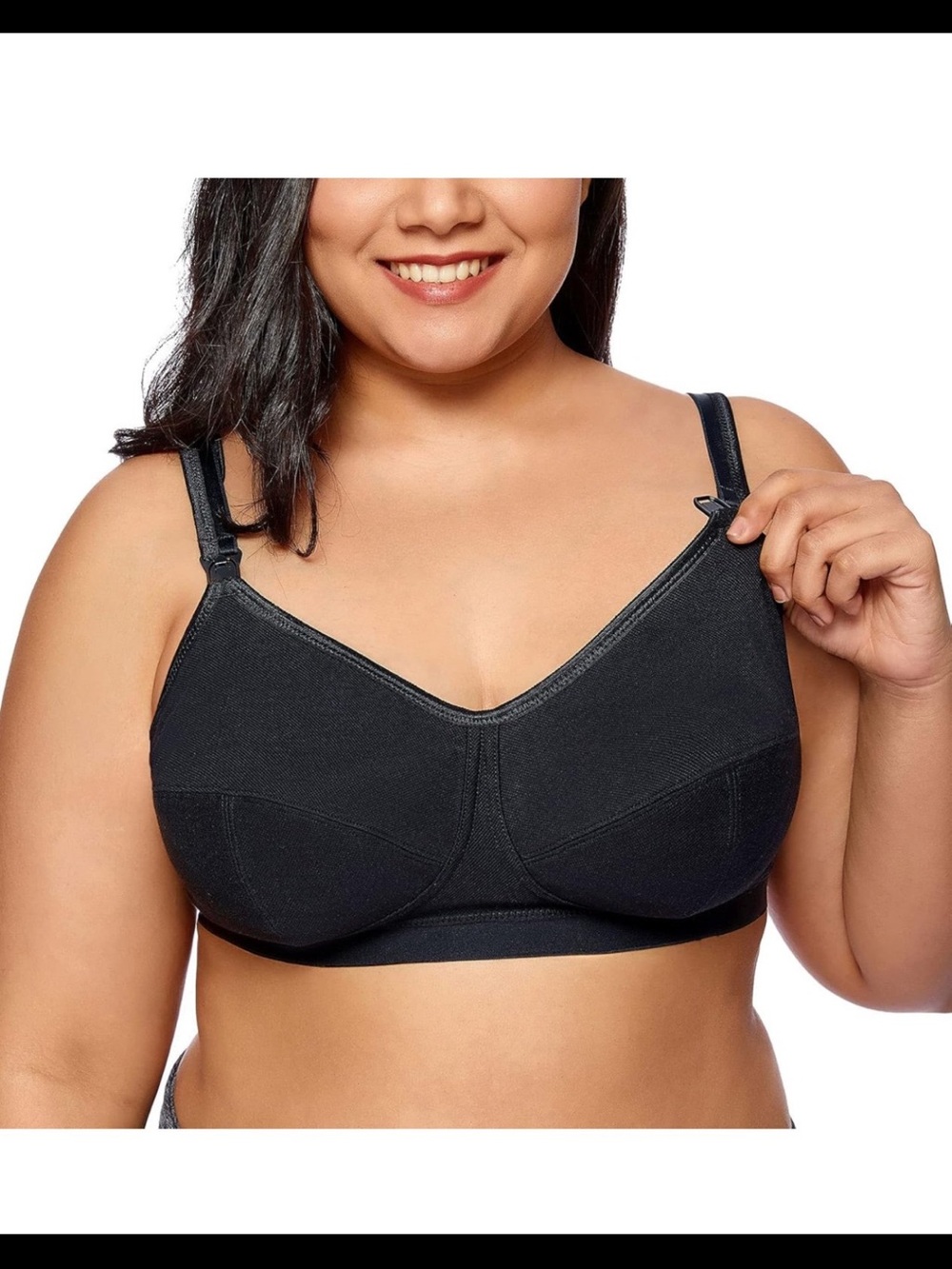 Gratlin Plus Size Cotton Nursing Bra Women's Breastfeeding Maternity